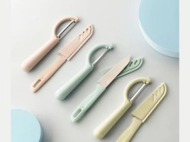 Set pelapapa y cuchillo con protector 